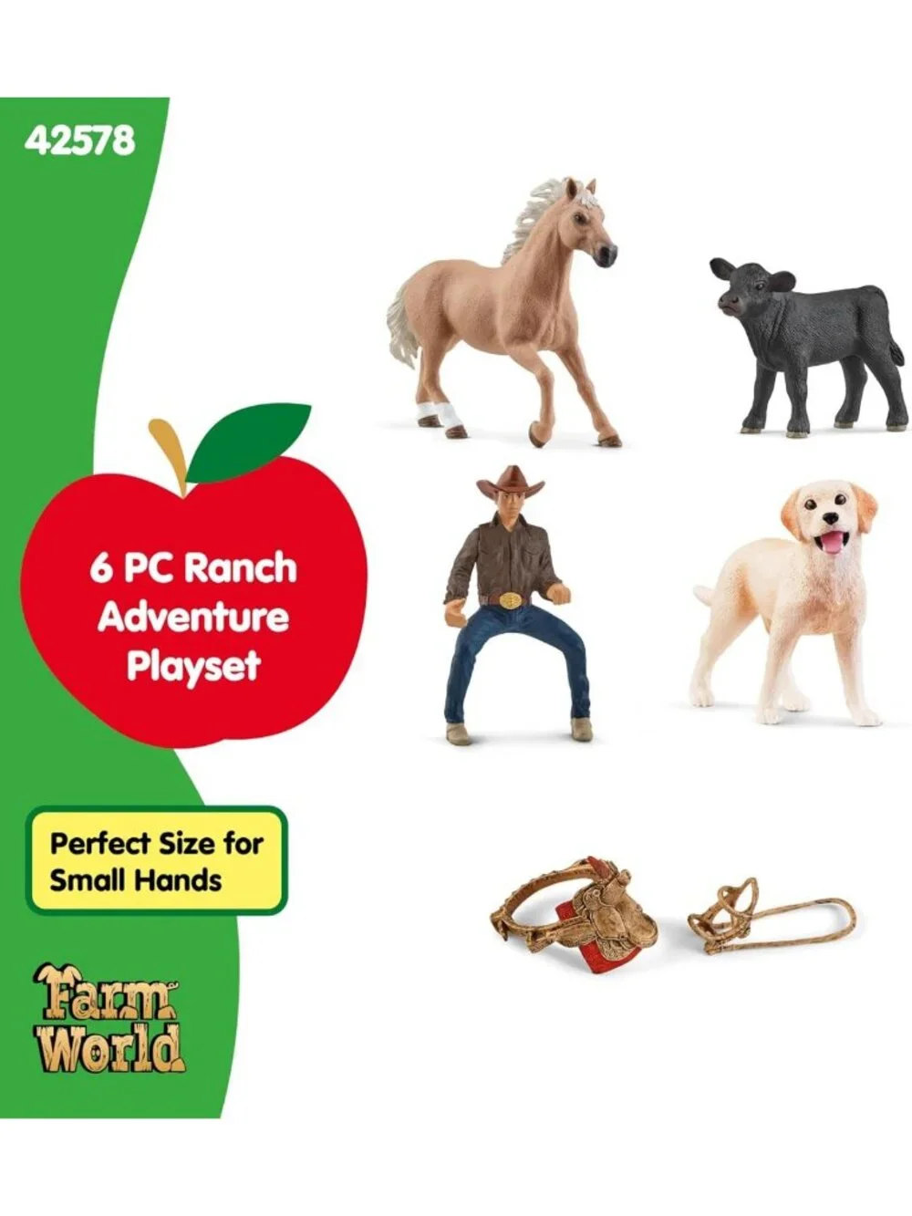6-Piece Western Riding Adventure Set for Kids Ages 3+ | Farm Play Toys